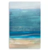 Canvas Art-Kirkland's Home Shoreline Brushstrokes Canvas Art Print, 32X48 In. White/Blue/Tan