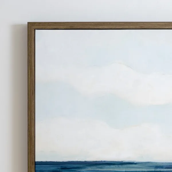Framed Art-Kirkland's Home Shoreline I Framed Art Print Blue