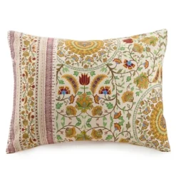 Comforters-Kirkland's Home Shyla Yellow Vinework King 5-Pc. Comforter Set Yellow/White