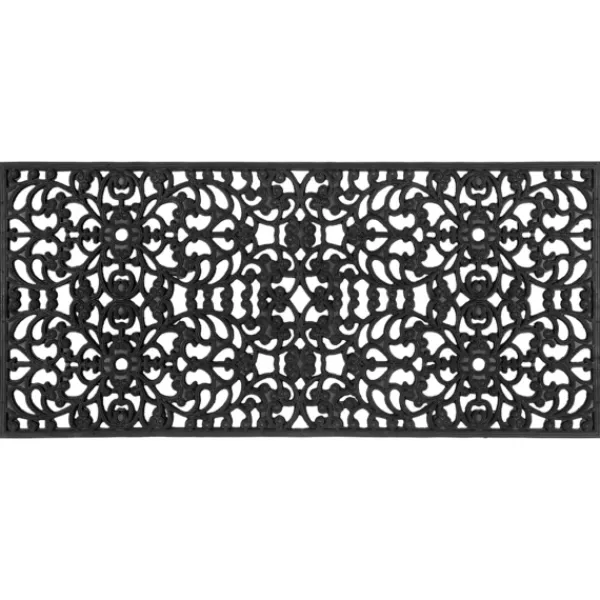 Doormats-Kirkland's Home Sienna Rubber Doormat, 48X22 In. Black