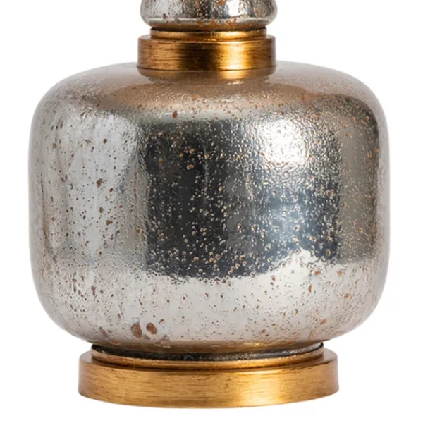 Table Lamps-Kirkland's Home Silver And Gold Mercury Glass Table Lamp White