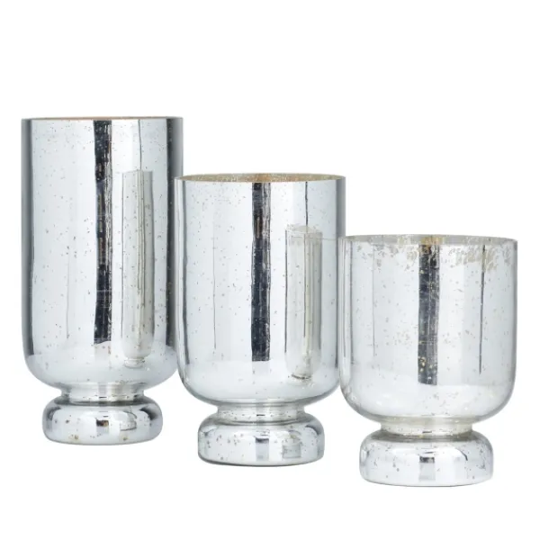 Candle Holders-Kirkland's Home Silver And Golden Goblet 3-Pc. Candle Holder Set Silver/Gold