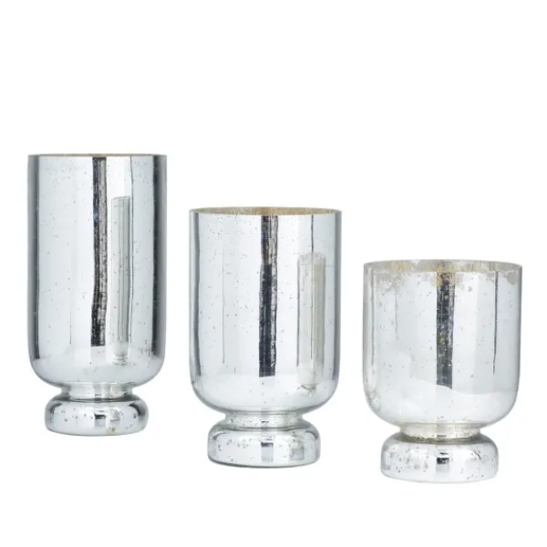 Candle Holders-Kirkland's Home Silver And Golden Goblet 3-Pc. Candle Holder Set Silver/Gold
