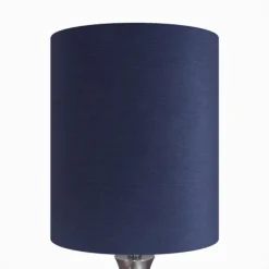 Table Lamps-Kirkland's Home Silver And Tapered Table Lamps, Set Of 2 Blue