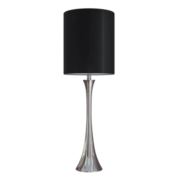 Table Lamps-Kirkland's Home Silver And Tapered Table Lamps, Set Of 2 Black