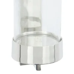 Sconces-Kirkland's Home Silver Assymetrical Modern Sconce