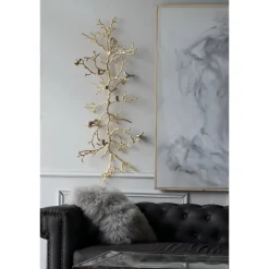 Wall Plaques-Kirkland's Home Silver Branches And Birds Metal Wall Plaque Gold/Silver