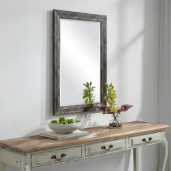 Framed Mirrors-Kirkland's Home Silver Burnished Framed Mirror