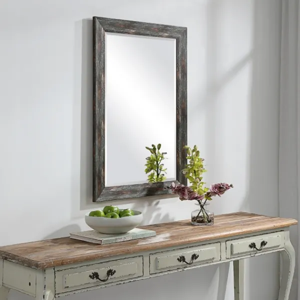 Framed Mirrors-Kirkland's Home Silver Burnished Framed Mirror