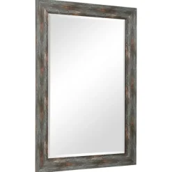 Framed Mirrors-Kirkland's Home Silver Burnished Framed Mirror