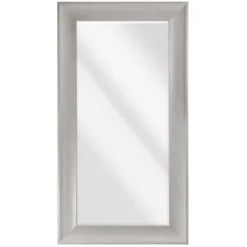 Decorative Mirrors-Kirkland's Home Silver Driftwood Beveled Leaner Mirror