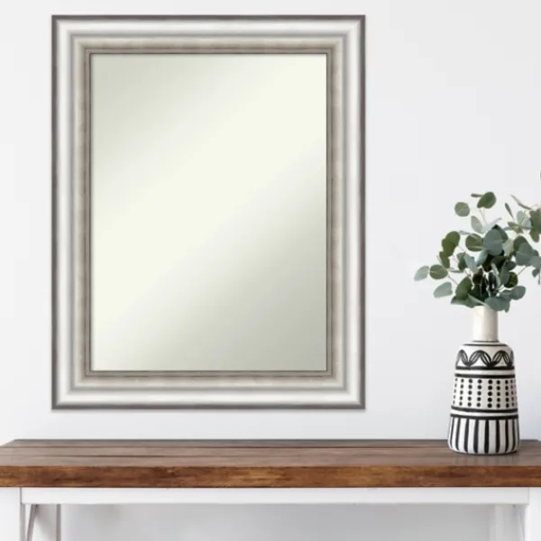 Decorative Mirrors-Kirkland's Home Silver Embossed Frame Wall Mirror