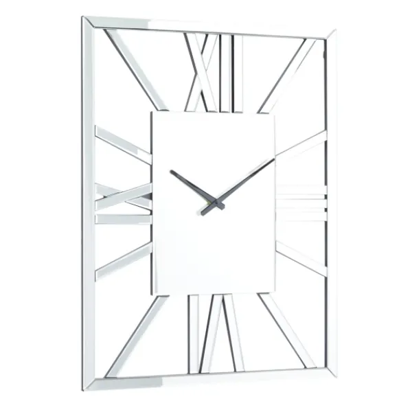 Clocks-Kirkland's Home Silver Glass Frame Wall Clock