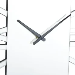 Clocks-Kirkland's Home Silver Glass Frame Wall Clock