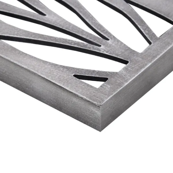 Wall Plaques-Kirkland's Home Silver Madison Park Florian Wall Plaques, Set Of 2 Gray