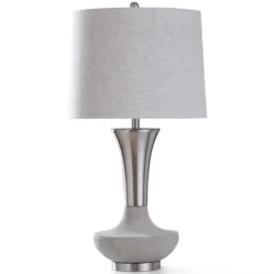 Table Lamps-Kirkland's Home Silver Magic Wish Table Lamp, 33 In. Silver/Gray