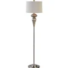 Floor Lamps-Kirkland's Home Silver Mercury Glass Floor Lamp, Set Of 2 Gray