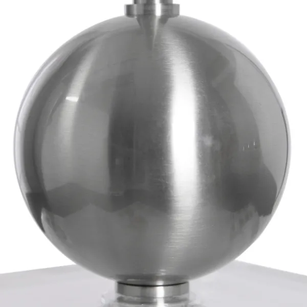 Buffet Lamps-Kirkland's Home Silver Metal Globe Buffet Lamp White