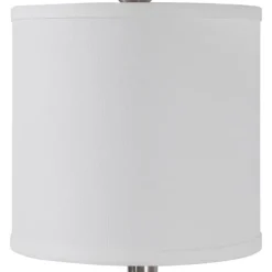 Buffet Lamps-Kirkland's Home Silver Metal Globe Buffet Lamp White