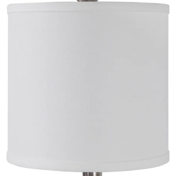 Buffet Lamps-Kirkland's Home Silver Metal Globe Buffet Lamp White