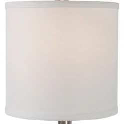 Buffet Lamps-Kirkland's Home Silver Metal Globe Buffet Lamp White