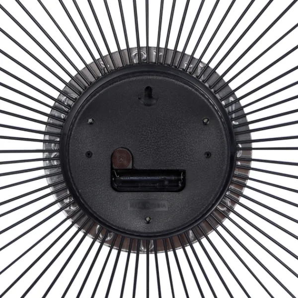 Clocks-Kirkland's Home Silver Metal Sunburst Droplet Frame Clock