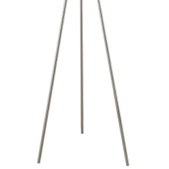 Floor Lamps-Kirkland's Home Silver Metal Tripod Floor Lamp White