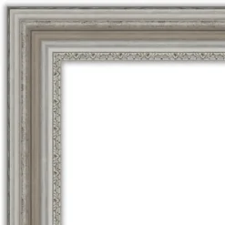 Decorative Mirrors-Kirkland's Home Silver Patina Scallop Framed Mirror, 41.5X29.5 In.