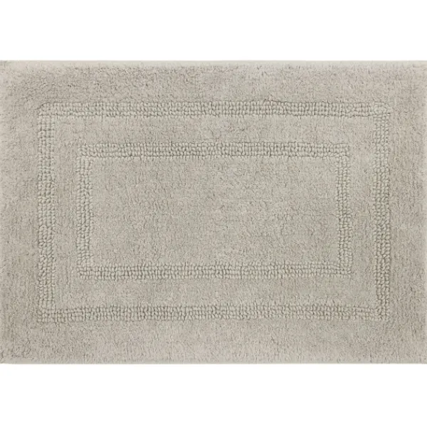 Bathroom Rugs-Kirkland's Home Silver Reversible Cotton Bath Mat, 45 In. Gray