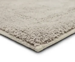 Bathroom Rugs-Kirkland's Home Silver Reversible Cotton Bath Mat, 34 In. Gray
