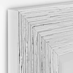 Framed Mirrors-Kirkland's Home Silver Textured Chrome Framed Wall Mirror