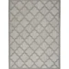 Outdoor Rugs-Kirkland's Home Silver Trellis Indoor/Outdoor Area Rug, 5X7 Gray