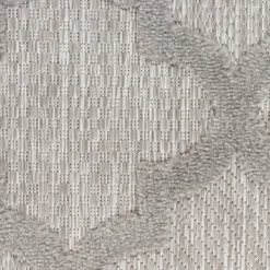 Outdoor Rugs-Kirkland's Home Silver Trellis Indoor/Outdoor Area Rug, 5X7 Gray