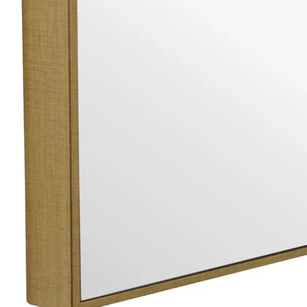 Framed Mirrors-Kirkland's Home Simple Frame Rectangle Wall Mirror Gold