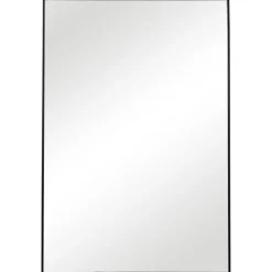 Framed Mirrors-Kirkland's Home Simple Frame Rectangle Wall Mirror Black