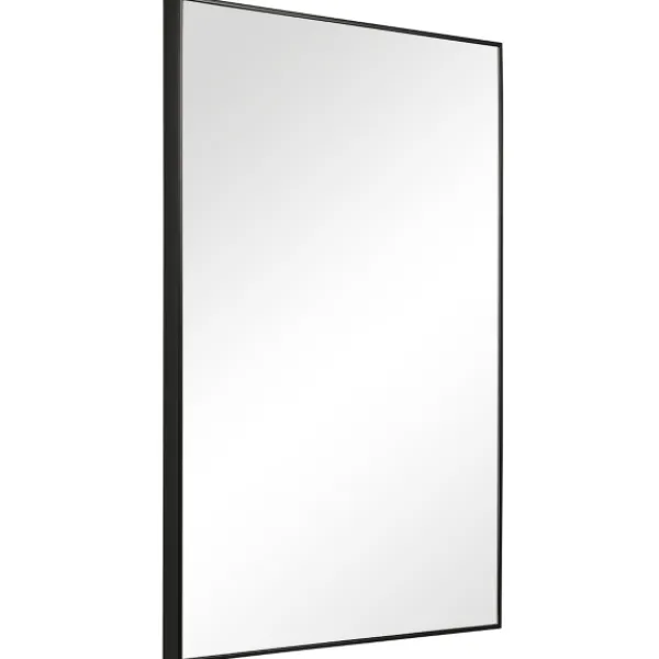 Framed Mirrors-Kirkland's Home Simple Frame Rectangle Wall Mirror Black