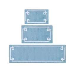 Bathroom Rugs-Kirkland's Home Simple Trim Cotton Tufted Bath Mat, 72 In. Blue