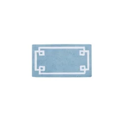 Bathroom Rugs-Kirkland's Home Simple Trim Cotton Tufted Bath Mat, 40 In. Blue