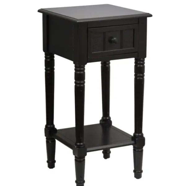 Nightstands-Kirkland's Home Simplify 1-Drawer Accent Table Black
