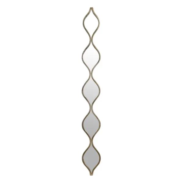 Decorative Mirrors-Kirkland's Home Single Silver Teardrop Panel Mirror, 6.25X58.75