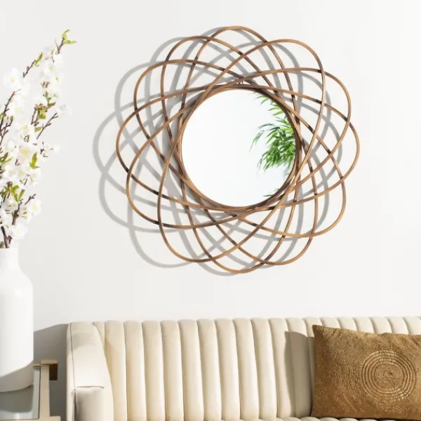 Decorative Mirrors-Kirkland's Home Sinsa Bronze Atomic Wall Mirror