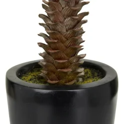 Trees & Topiaries-Kirkland's Home Sisal Palmtree In Sleek Black Planter