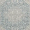 Outdoor Rugs-Kirkland's Home Sky Medallion Lava Indoor/Outdoor Area Rug, 7X9 Blue
