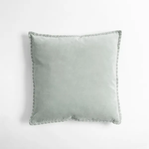 Pillows-Kirkland's Home Sky Velvet Riviera Throw Pillow Blue