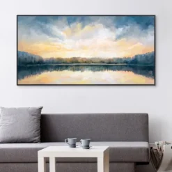 Canvas Art-Kirkland's Home Skylights Framed Canvas Art Print Blue