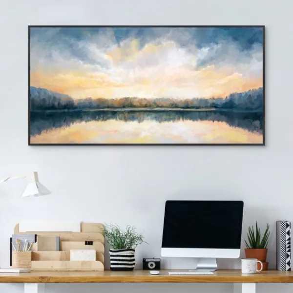 Canvas Art-Kirkland's Home Skylights Framed Canvas Art Print Blue