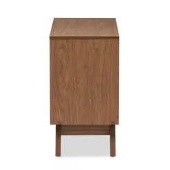 Dressers & Chests-Kirkland's Home Slant Midcentury Two-Tone Chest Brown/White