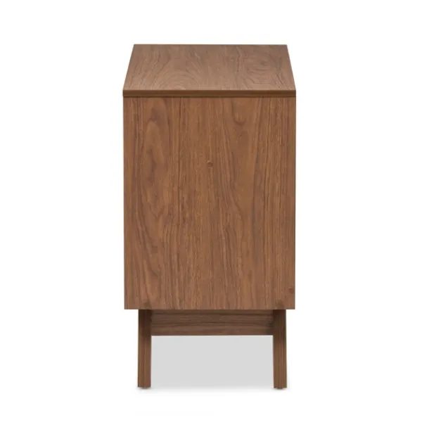 Dressers & Chests-Kirkland's Home Slant Midcentury Two-Tone Chest Brown/White