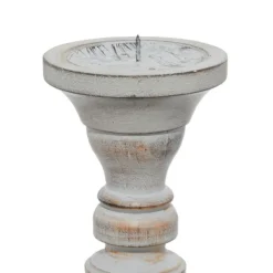 Candle Holders-Kirkland's Home Slate Rustic Mango Wood 3-Pc. Candle Holder Set Gray