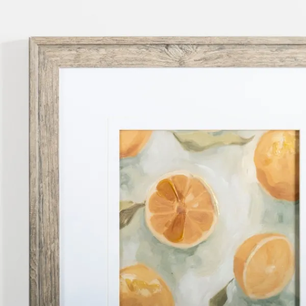 Framed Art-Kirkland's Home Slice It Citrus Ii Framed Art Print Yellow/White